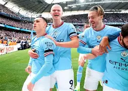 马赛轻取曼城，坎特完成帽子戏法